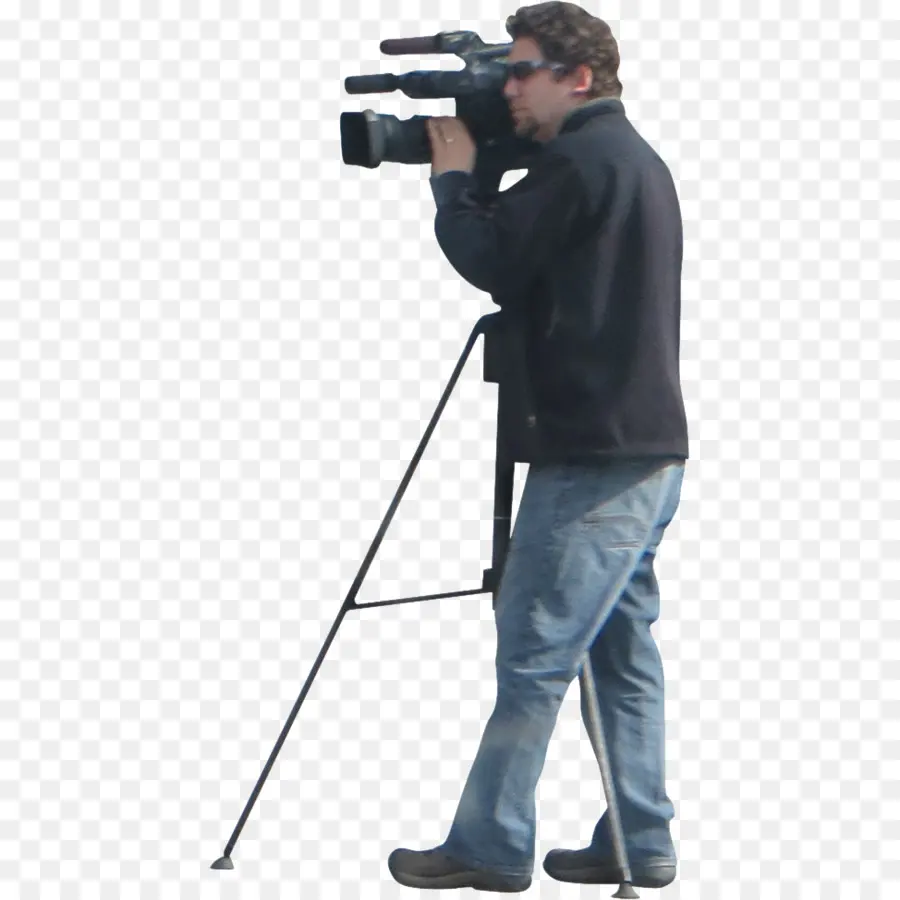 Cameraman，Trépied PNG