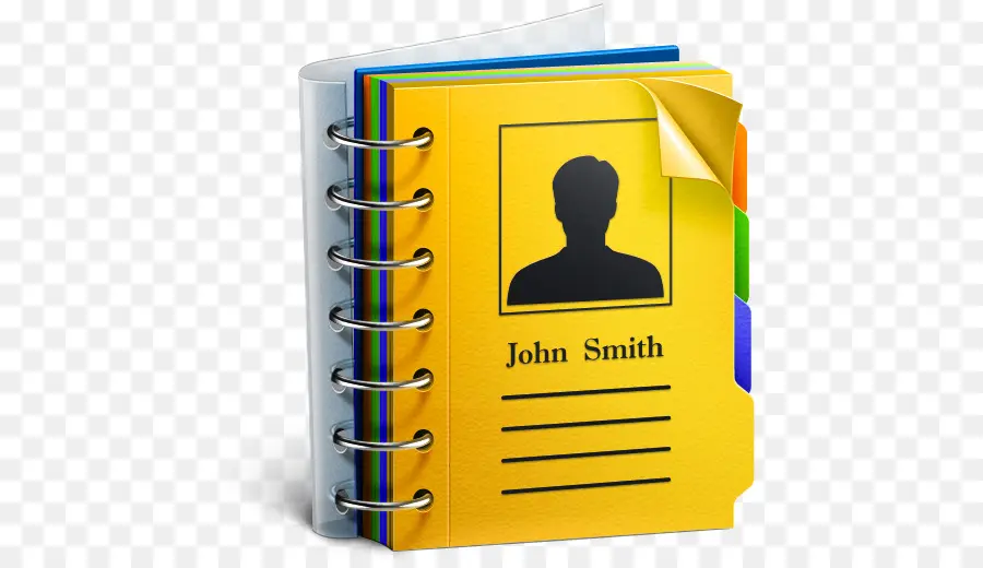 Carnet De Contacts Jaune，Jaune PNG