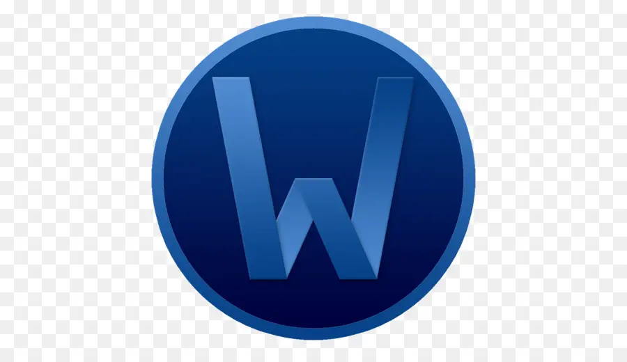 Bleu W，Lettre PNG