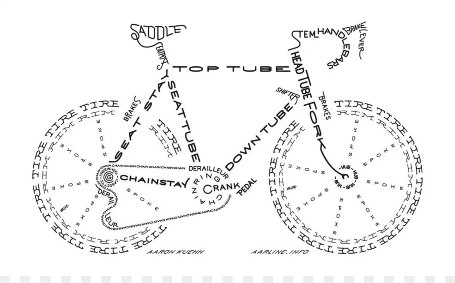 Vélo，Typographie PNG