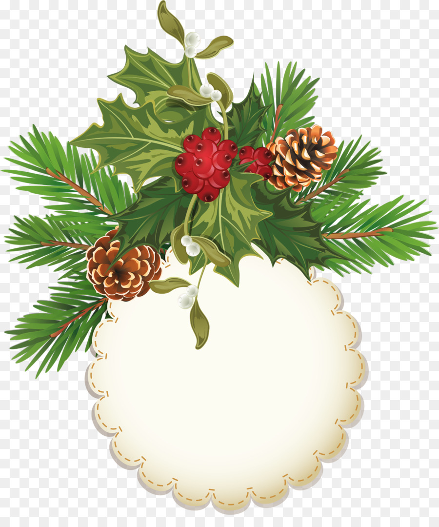 Décoration De Noël，Houx PNG