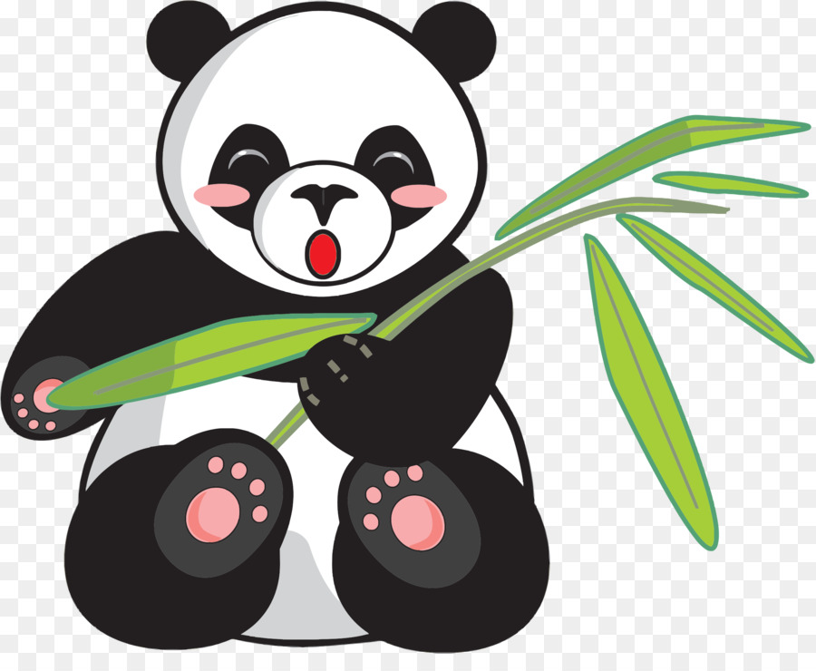 Panda Mignon，Bambou PNG