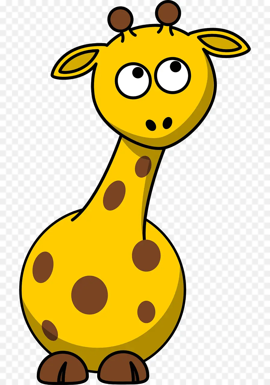 Girafe De Dessin Animé，Taches PNG