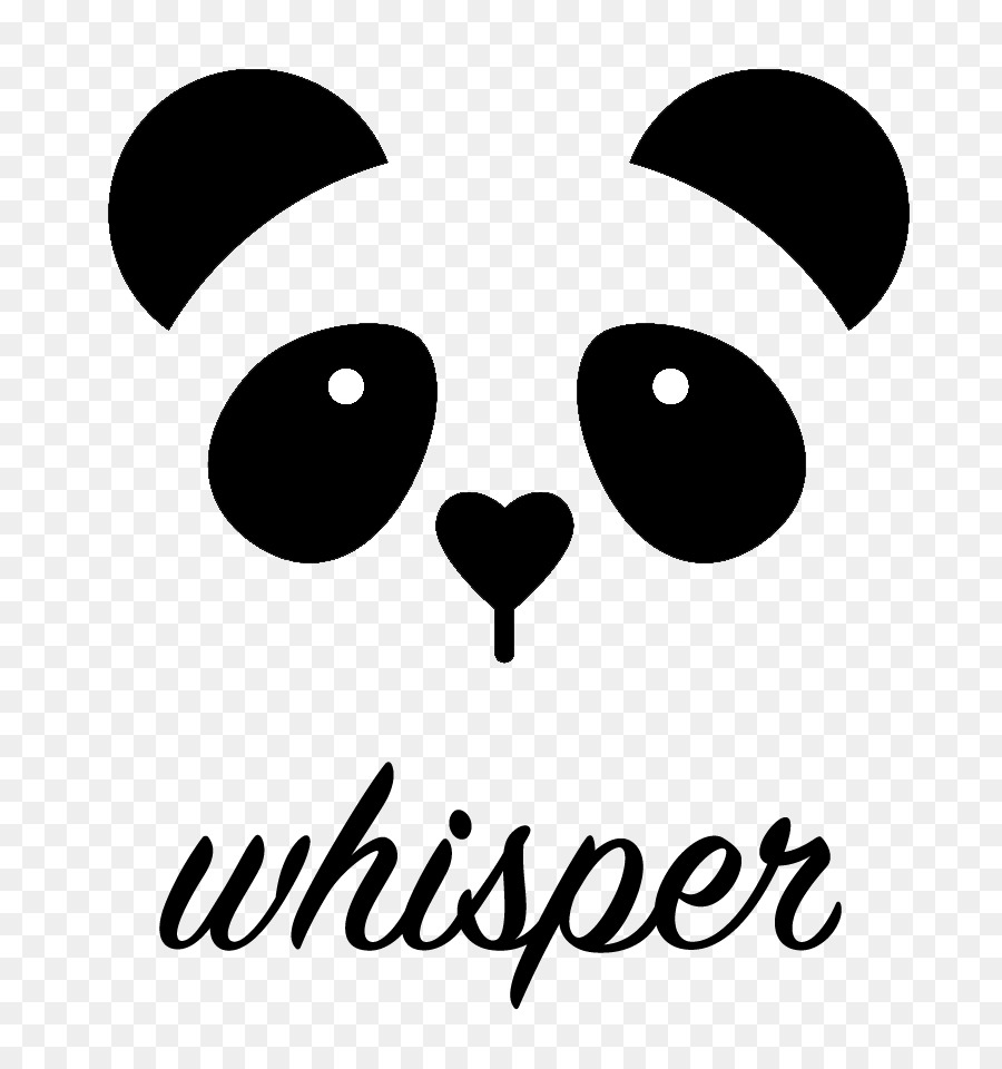 Visage De Panda，Chuchoter PNG