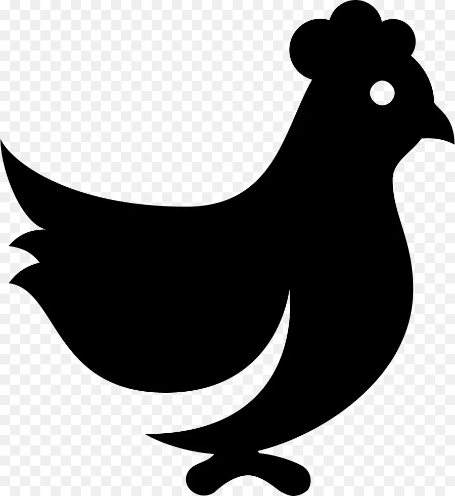 Silhouette De Poulet，Volaille PNG