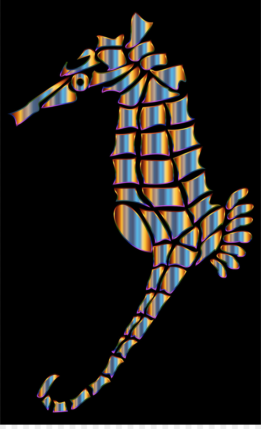 Hippocampe，Silhouette PNG