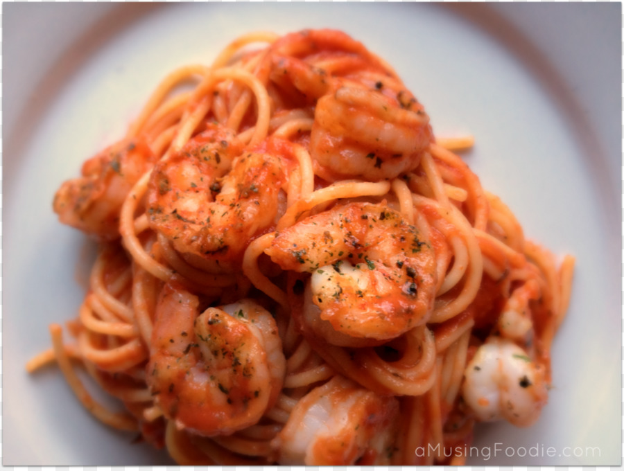 Spaghettis Aux Crevettes，Sauce Tomate PNG