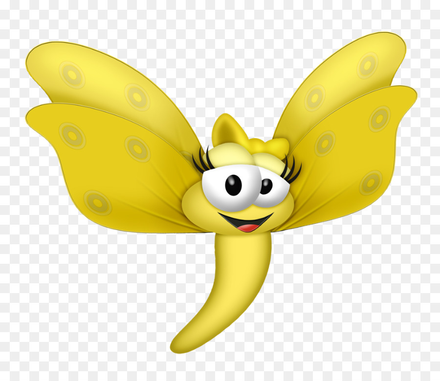 Papillon Jaune，Dessin Animé PNG