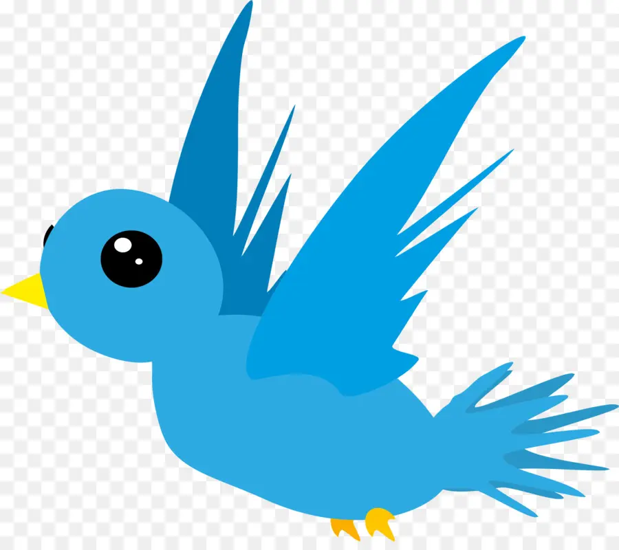 Oiseau De Dessin Animé Bleu，Vol PNG