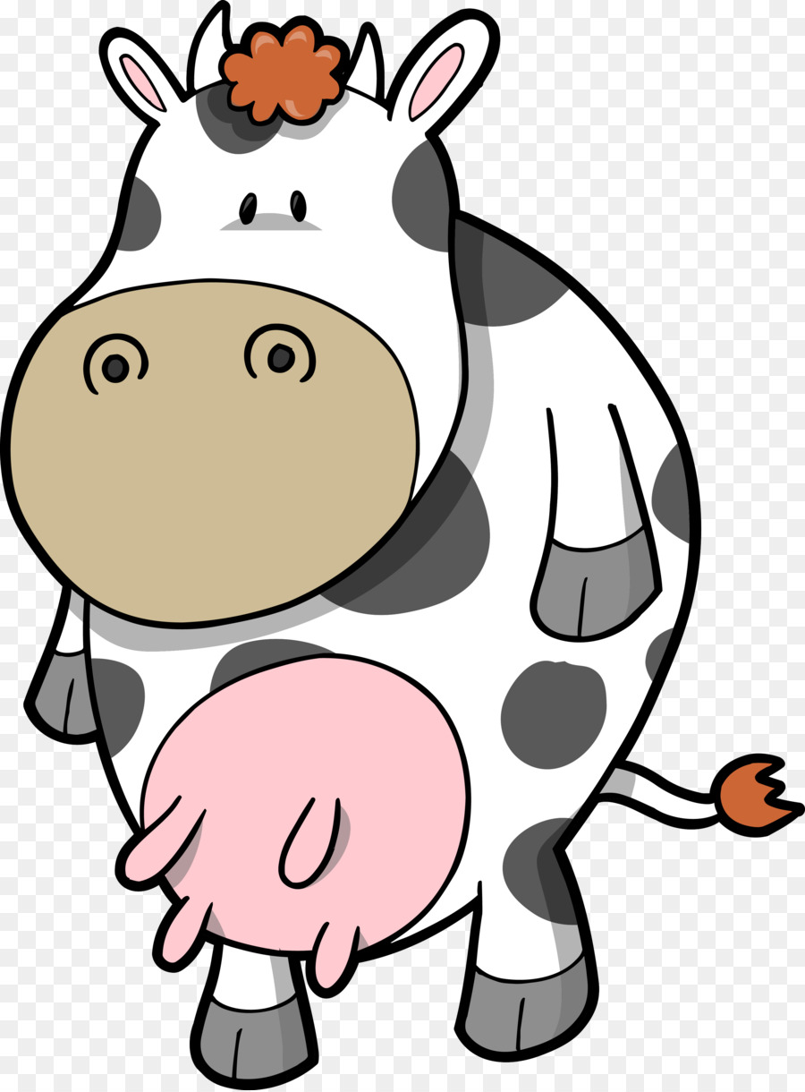 Vache De Dessin Animé，Taches PNG