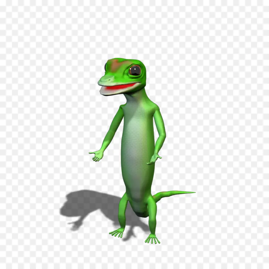 Gecko De Dessin Animé，Vert PNG