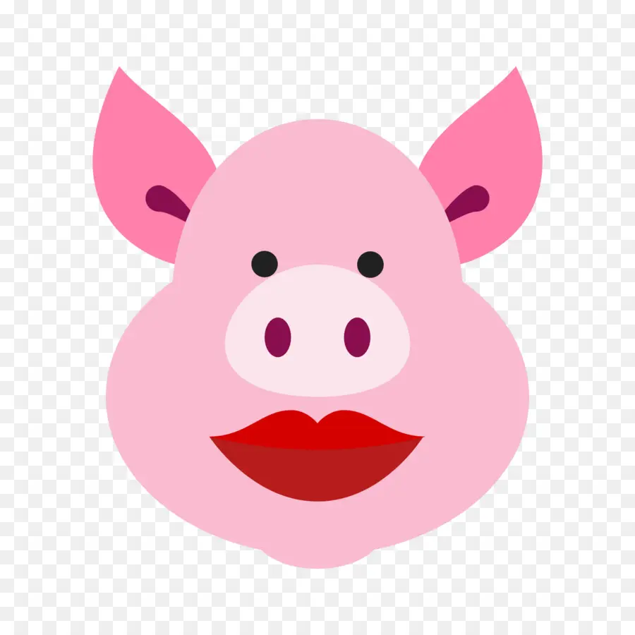 Visage De Cochon，Rose PNG