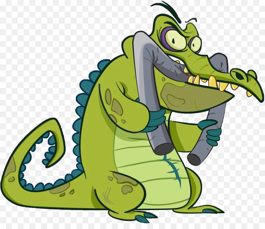 Crocodile De Dessin Animé，Vert PNG