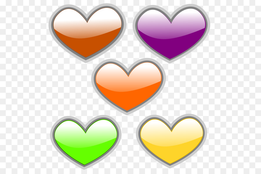 Coeurs Colorés，Amour PNG