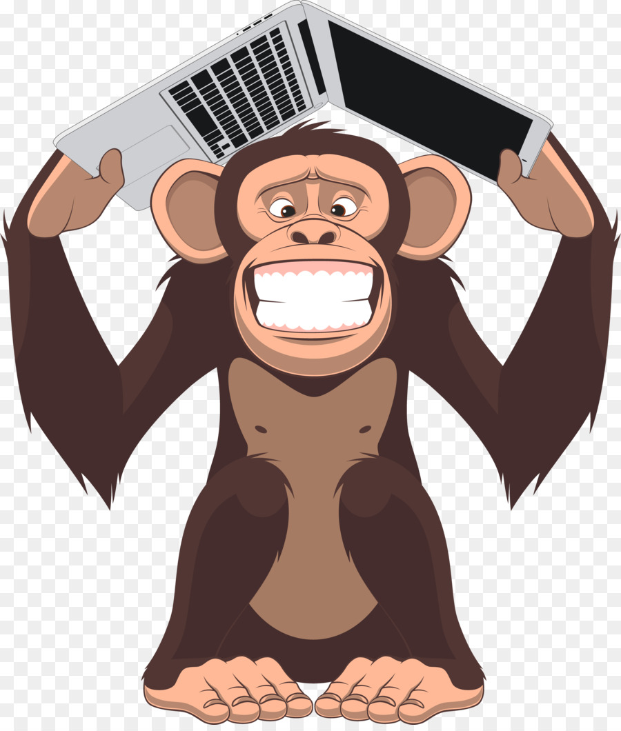 Singe，Ordinateur Portable PNG