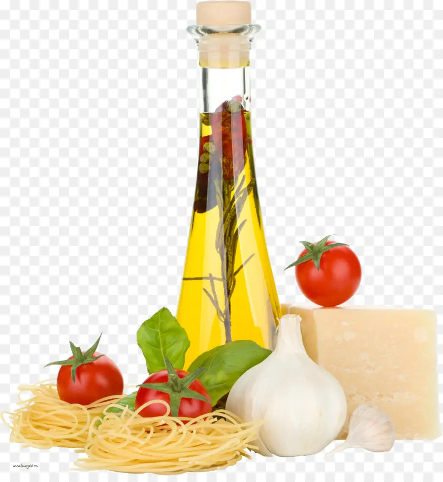 Bouteille D'huile D'olive，Tomates PNG