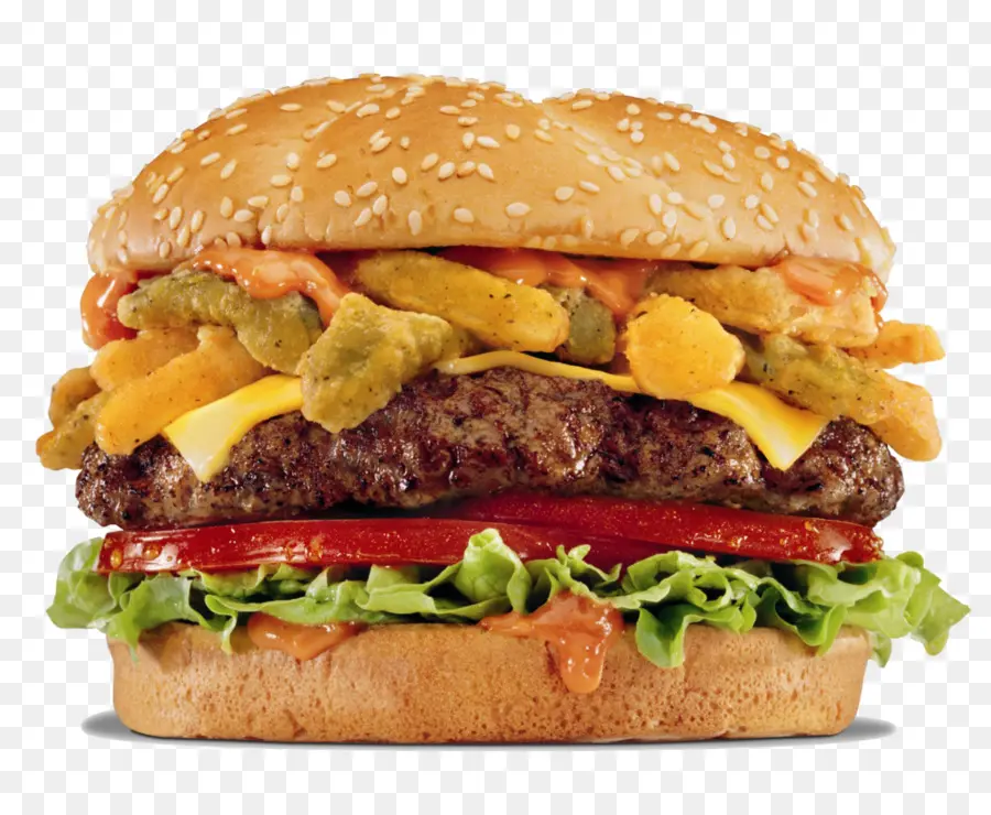 Double Cheeseburger，Hamburger PNG