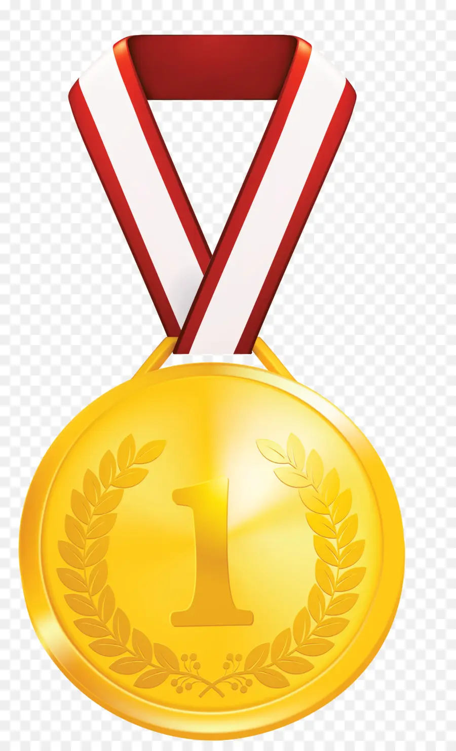 Médaille D Or，Couronne De Laurier PNG