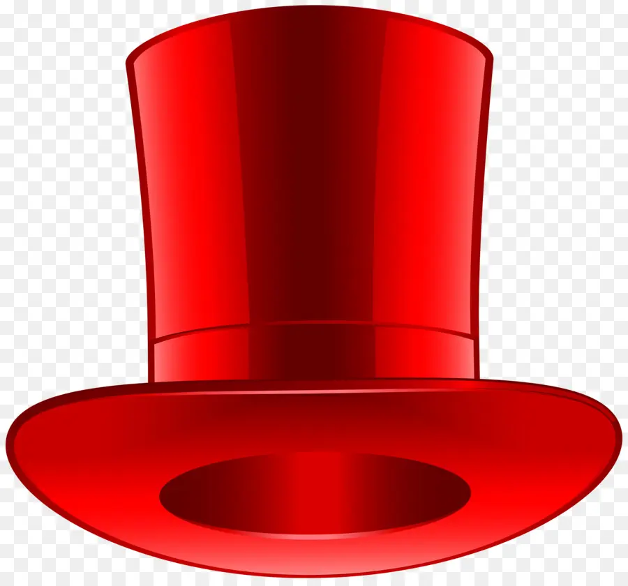 Chapeau Haut De Forme Rouge，Mode PNG