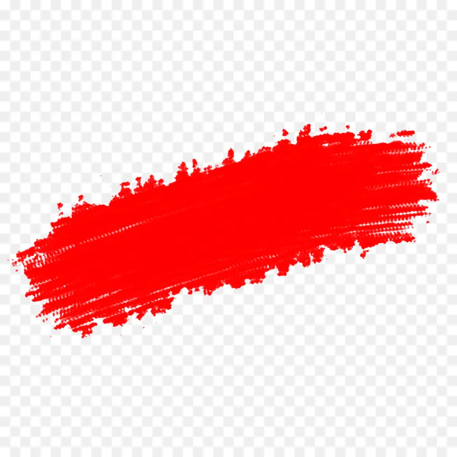 Coup De Pinceau Rouge，Peinture PNG