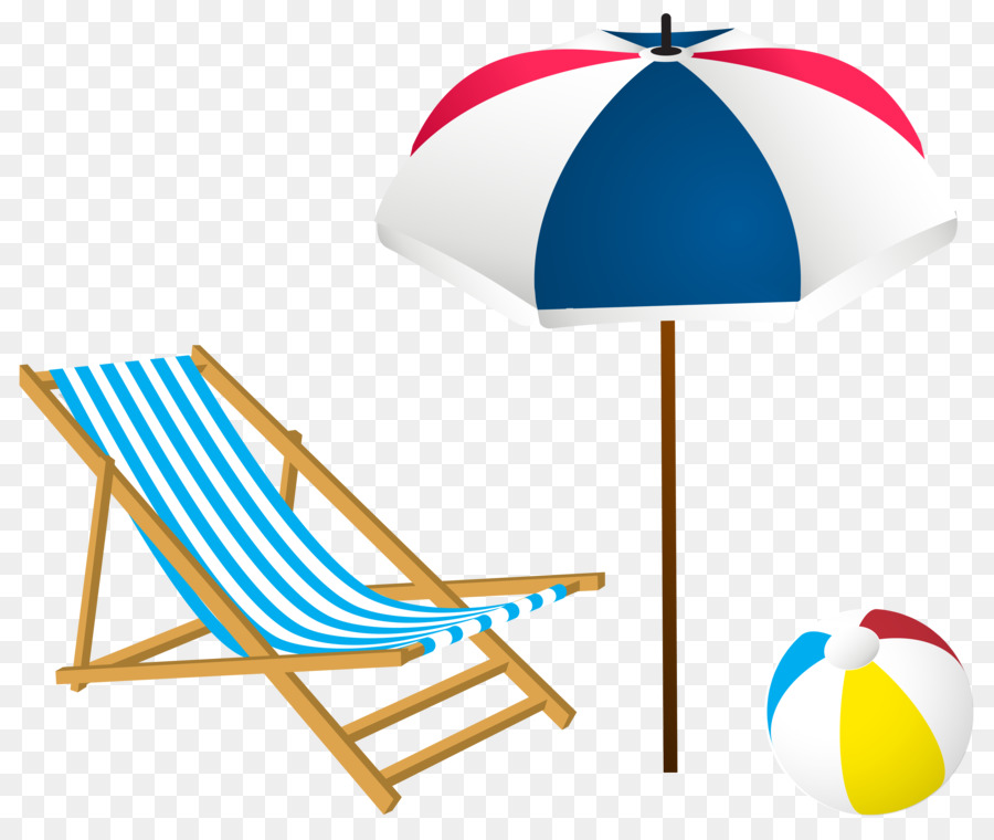 Chaises De Plage，Parapluie PNG