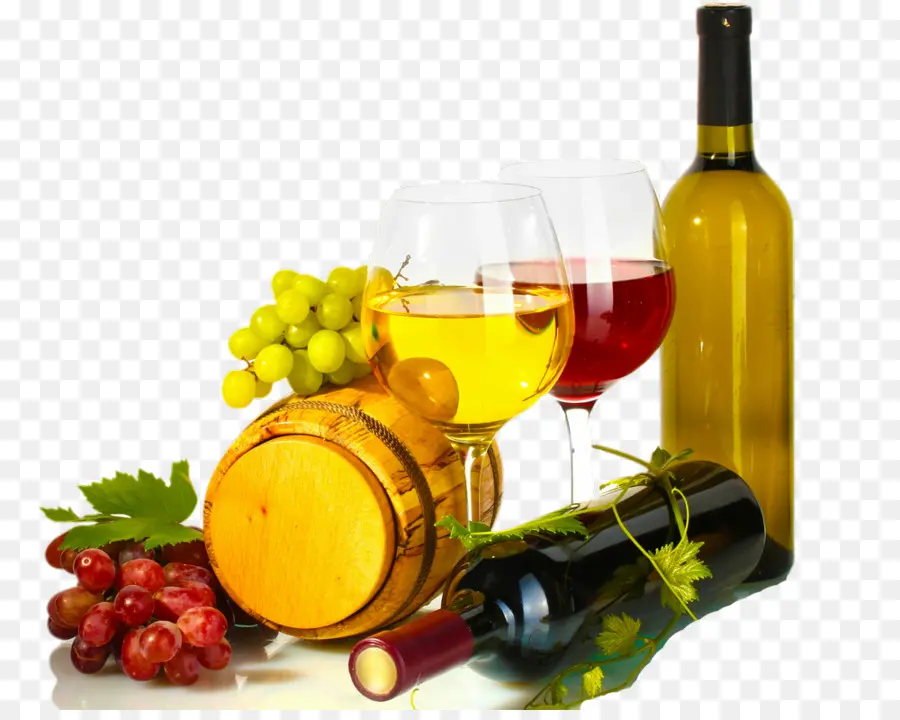 Vin Et Raisins，Bouteille De Vin PNG