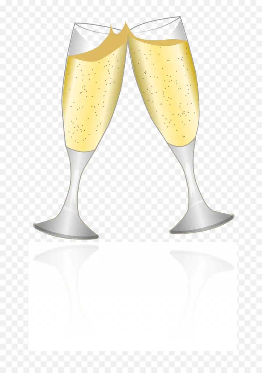 Verres à Champagne，Célébration PNG