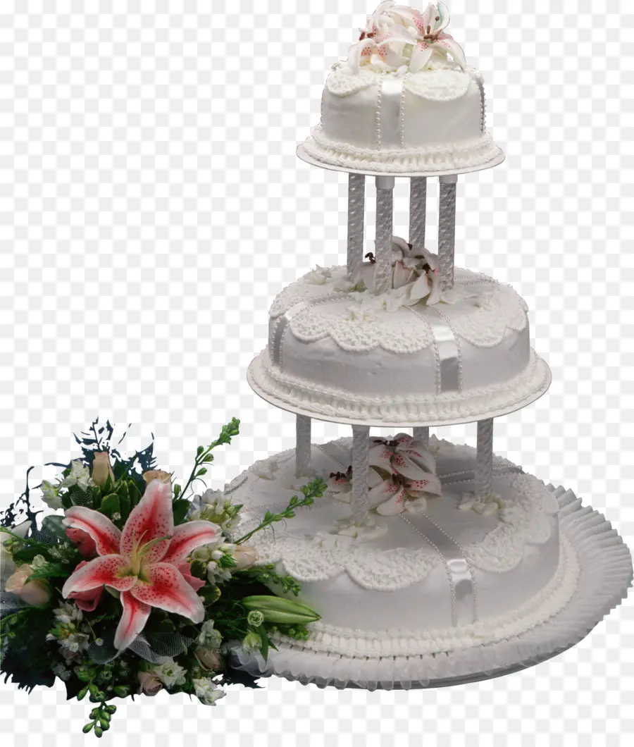 Gâteau De Mariage，Invitation De Mariage PNG