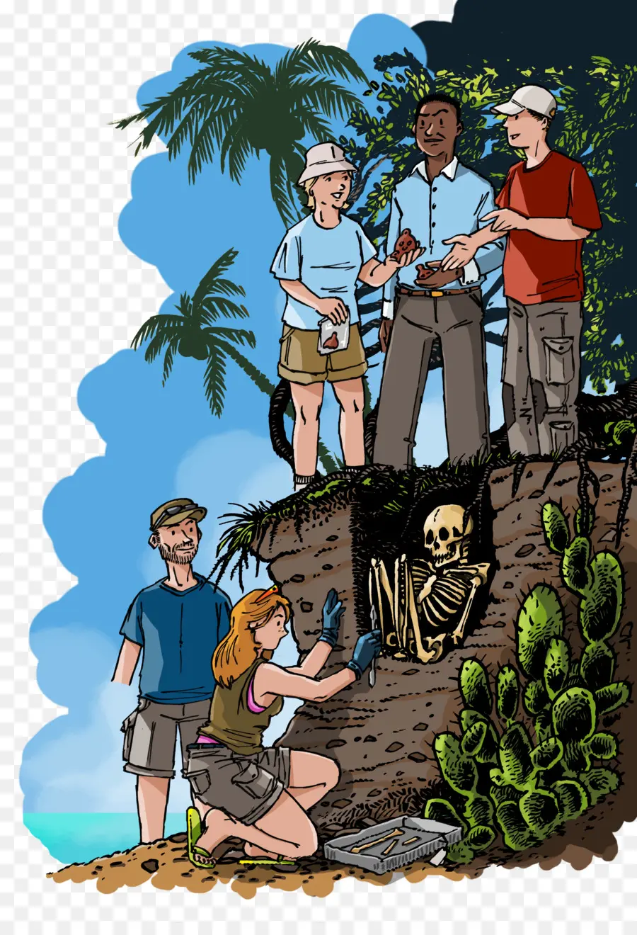 Archéologues，Creusement PNG