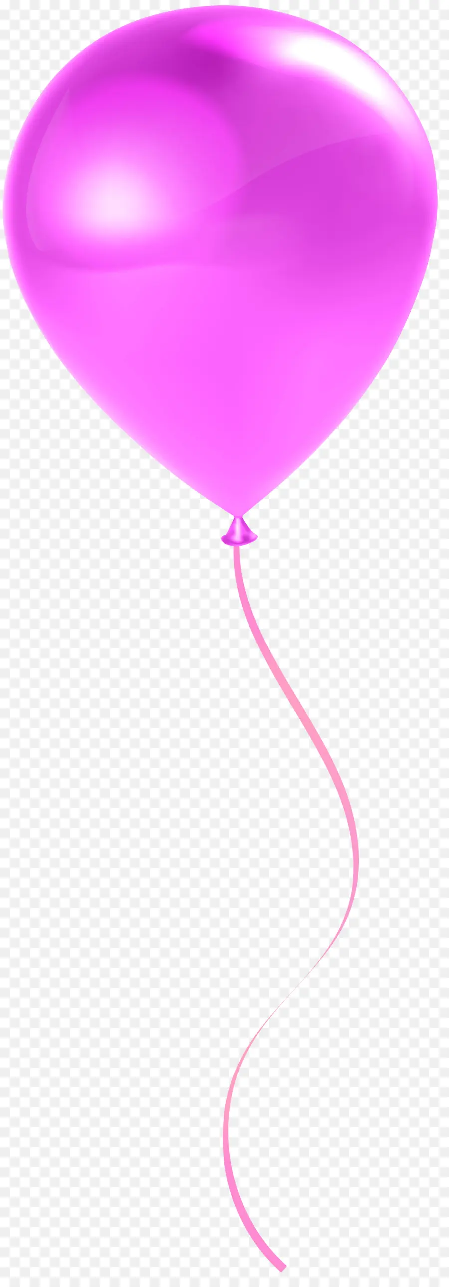 Ballon Rose，Ruban PNG