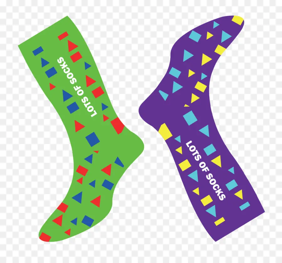 Chaussettes Colorées，Chaussettes à Motifs PNG