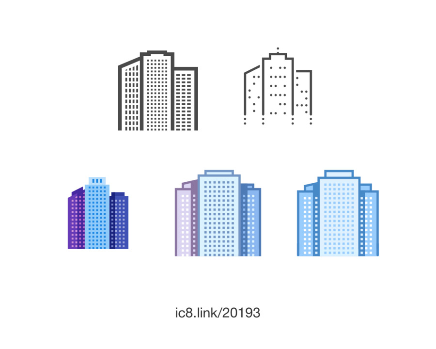 Ordinateur Icônes，Gratte Ciel PNG