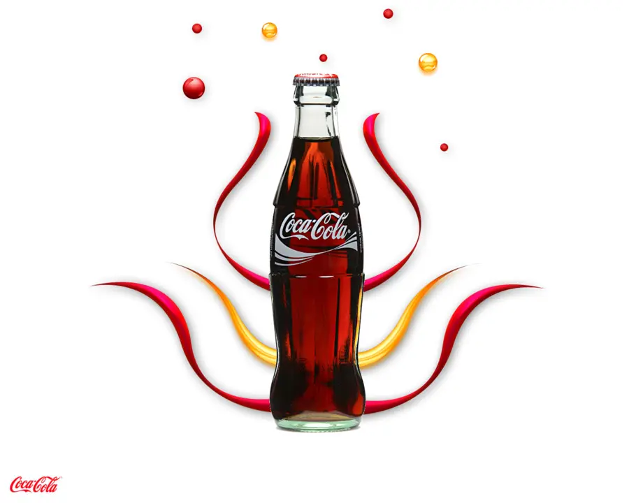 Bouteille De Coca Cola，Soude PNG