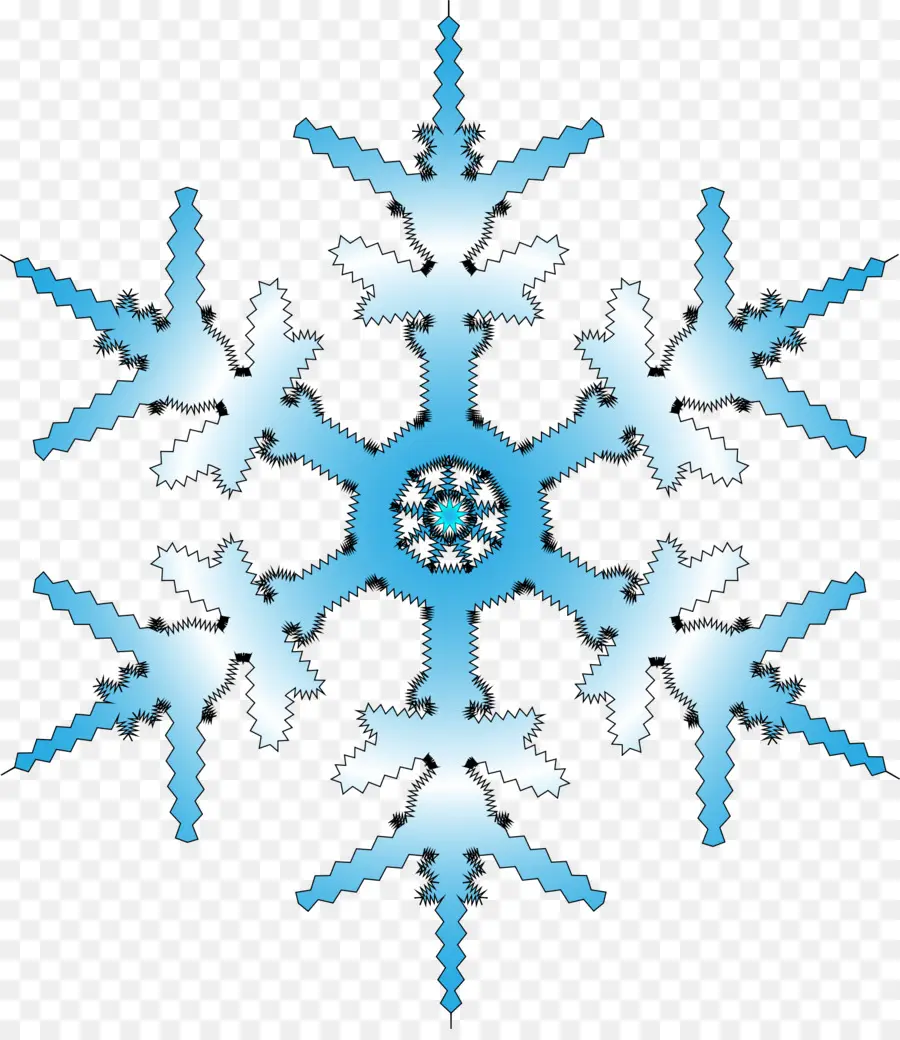 Flocon De Neige Bleu，Hiver PNG