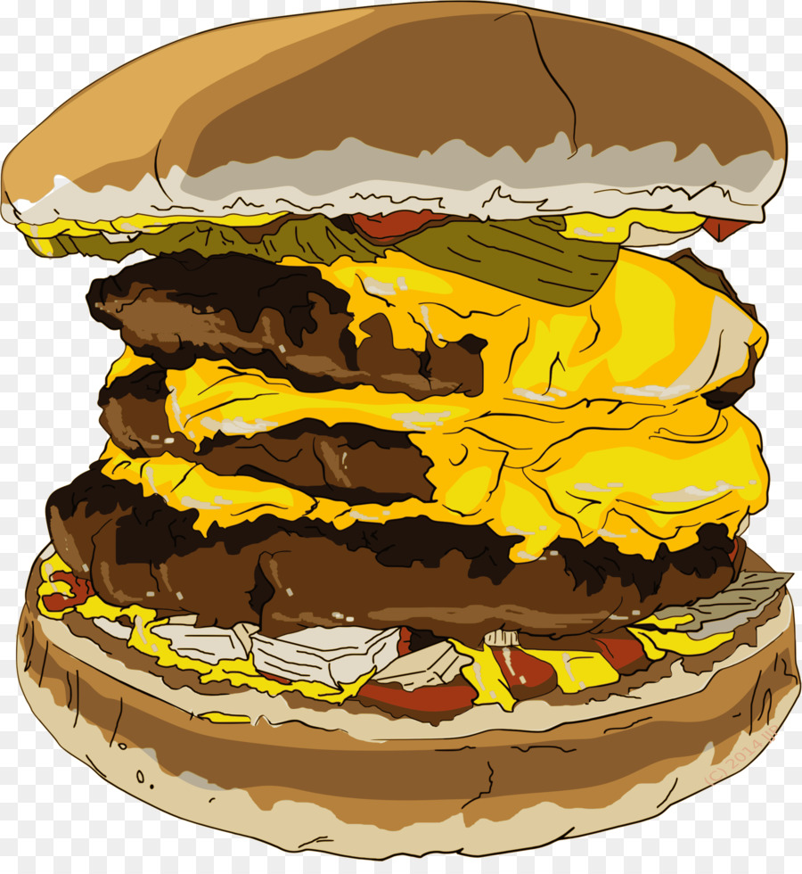 Cheeseburger，Hamburger PNG