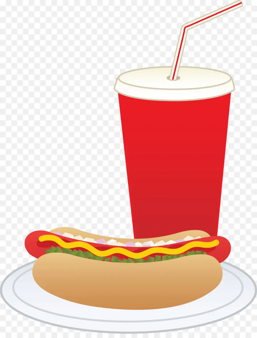 Hot Dog Et Boisson，Soude PNG