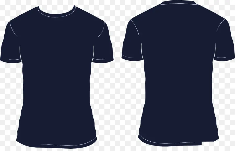 T Shirt Bleu Marine，Occasionnel PNG