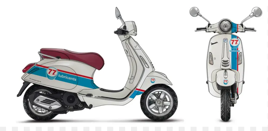 Vespa Blanche，Véhicule PNG