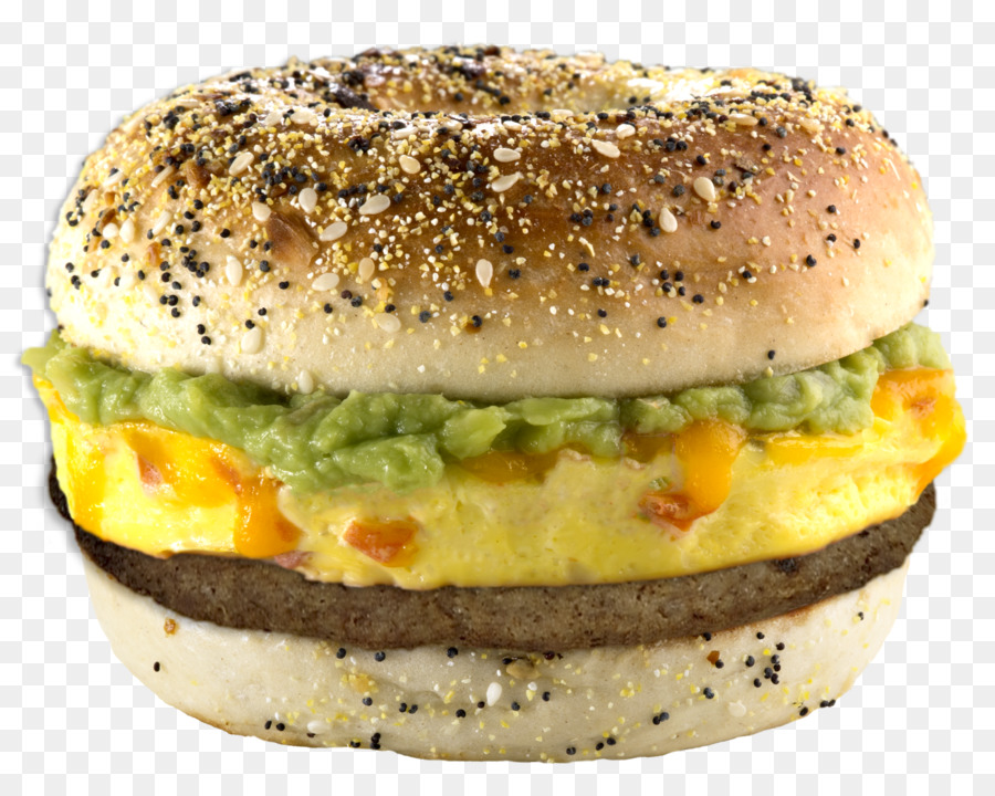 Sandwich Aux Bagels，Petit Déjeuner PNG