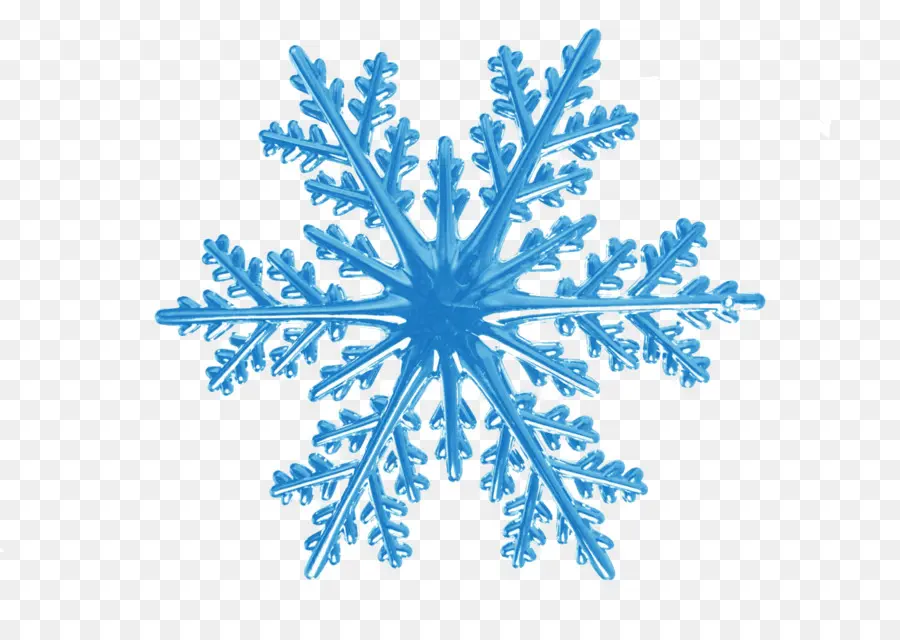 Flocon De Neige Bleu，Hiver PNG