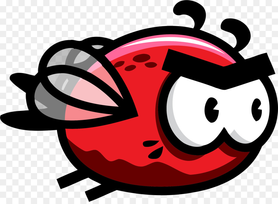 Mouche De Dessin Animé Rouge，Insecte PNG