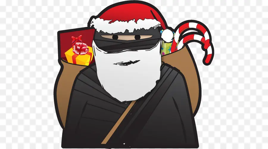 Père Noël Ninja，Chapeau De Père Noël PNG