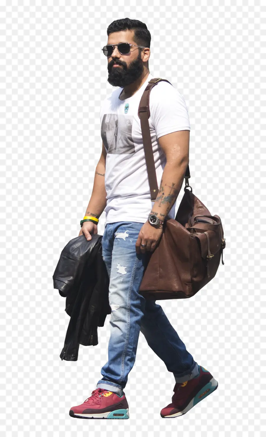 Homme Qui Marche，Sac PNG