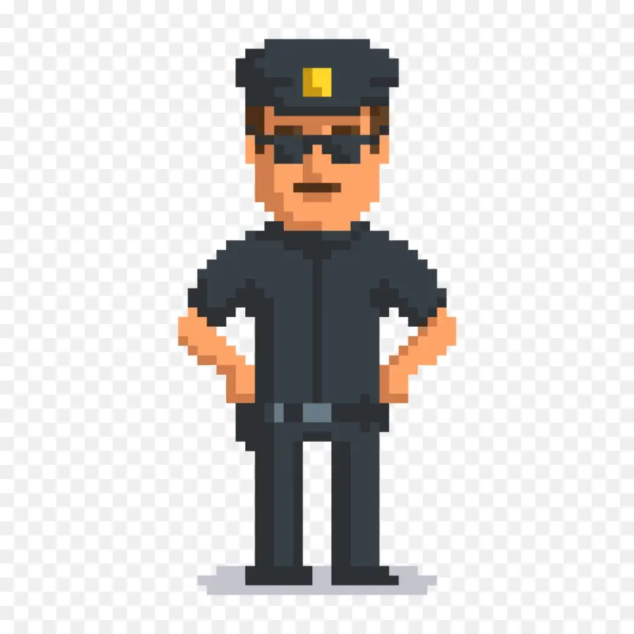 Officier De Police Pixel，Uniforme PNG