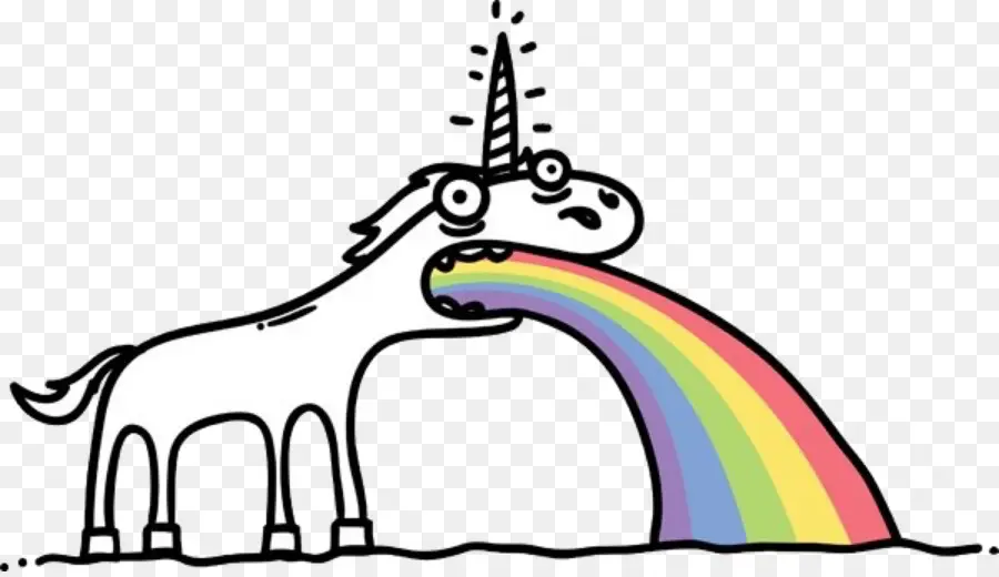 Licorne，Arc En Ciel PNG