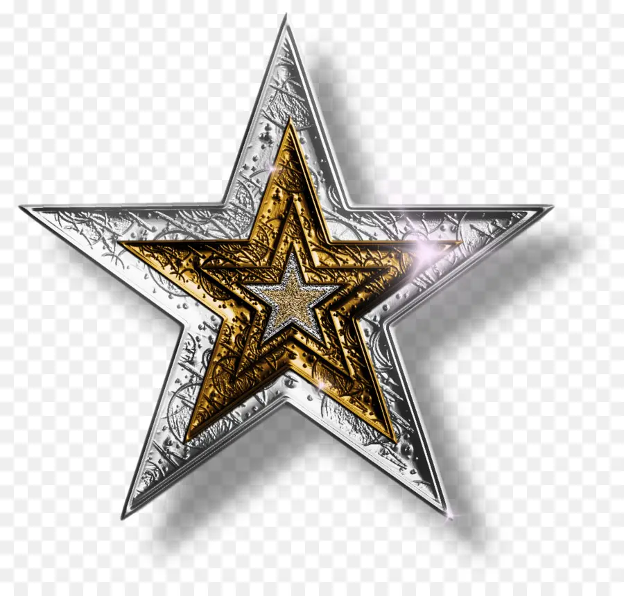 étoile，Argent PNG