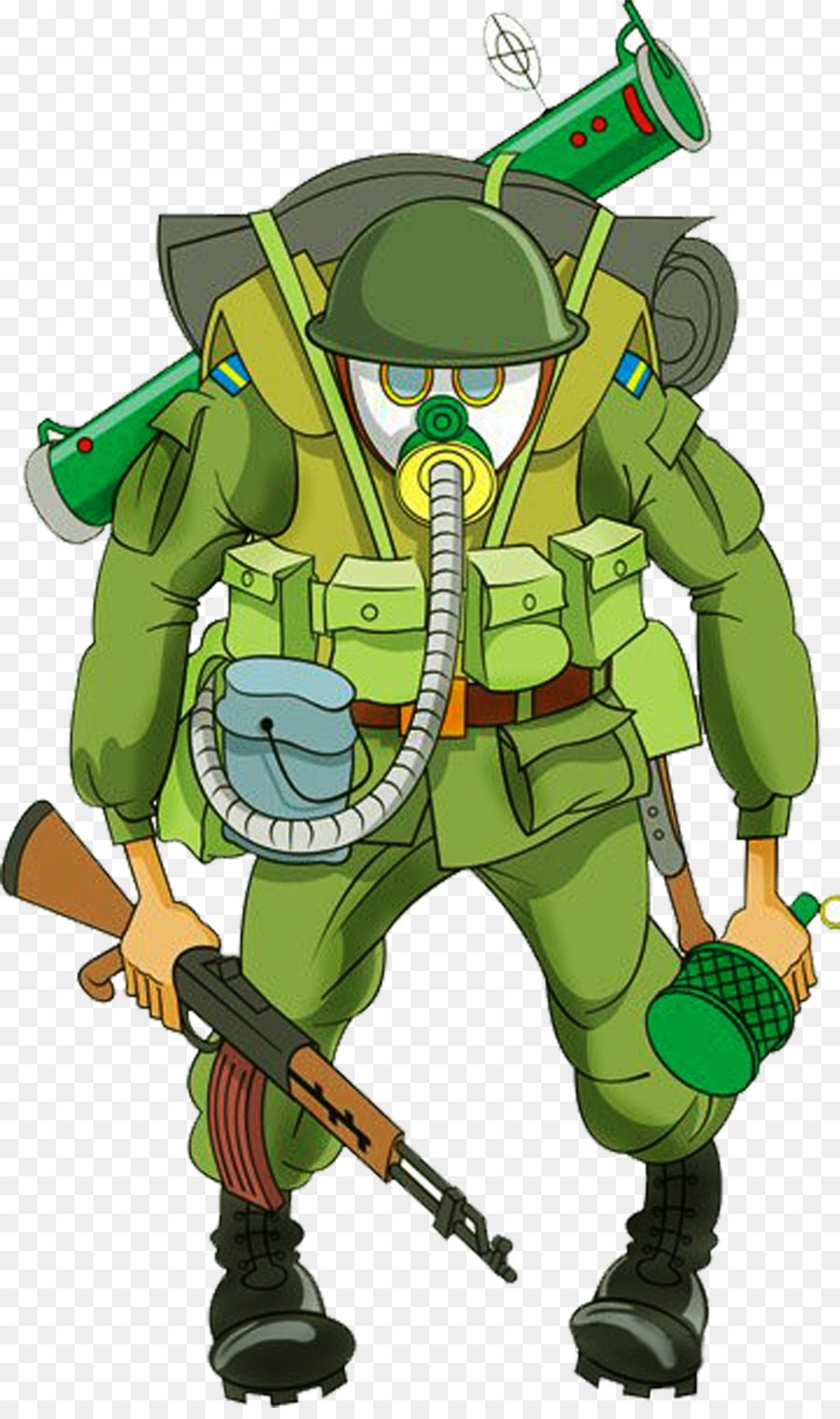 Soldat De Dessin Animé，Militaire PNG