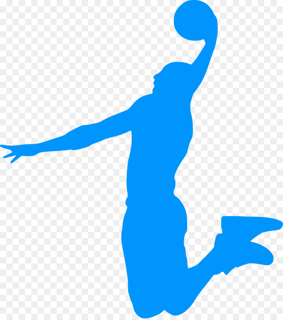 Silhouette De Joueur De Basket Ball，Sportif PNG