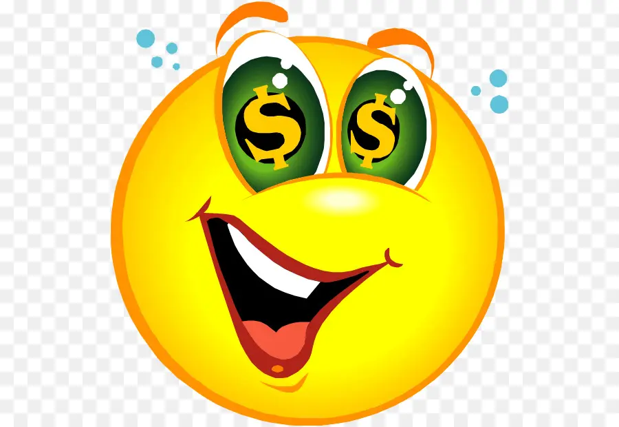 Emoji Aux Yeux De Dollar，Souriant PNG