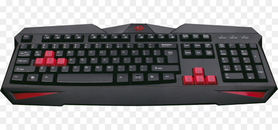 Clavier Noir，Rétroéclairage Rouge PNG